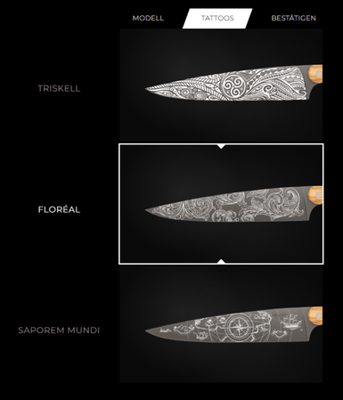 Sélectionner votre couteau