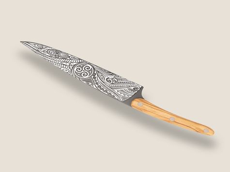 Deejo Chefmesser, Olivenholz / Triskell