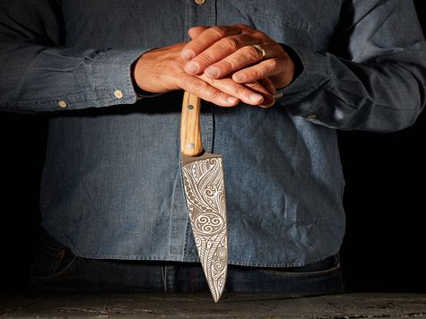 Deejo Chefmesser, Olivenholz / Triskell