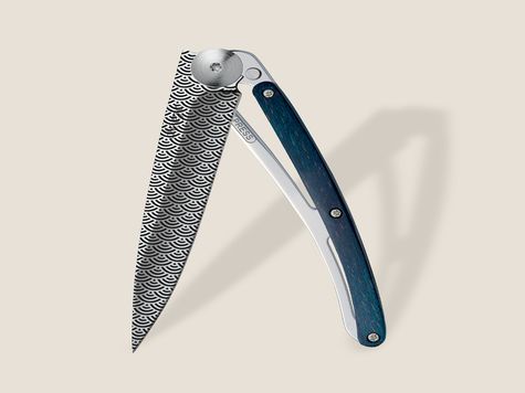 Deejo 27g, Blaues Buchenholz / Wolken