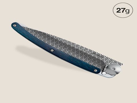 Deejo 27g, Blaues Buchenholz / Wolken