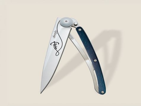 Deejo 37g, Blaues Buchenholz / Anker