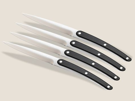 4 Deejo Tafelmesser Restaurant, Ebenholzoptik