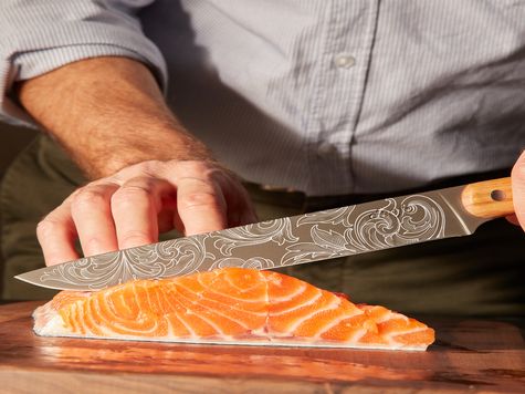 Deejo Tranchiermesser, Olivenholz / Floreal