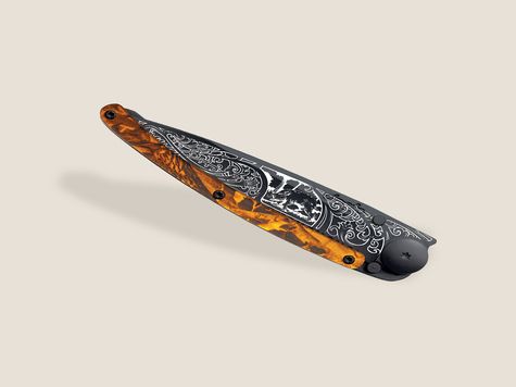 Deejo Serrated 37g, Orange Camo / Wildschwein