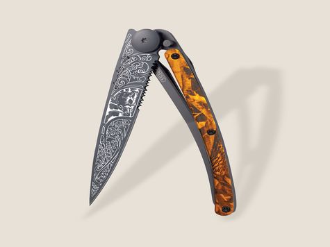 Deejo Serrated 37g, Orange Camo / Wildschwein