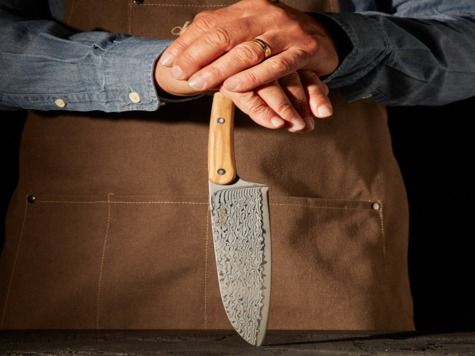 Deejo Santoku, Damas 67, Olivenholz