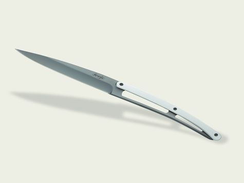 6 Deejo Tafelmesser Prestige, Chrom