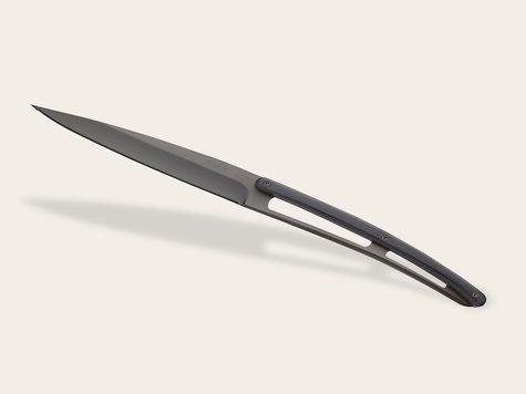 6 Deejo Tafelmesser Prestige, Ebenholz