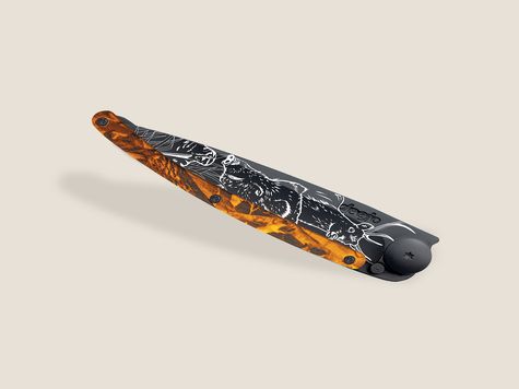 Deejo 37g, Orange Camo / Jagdszene