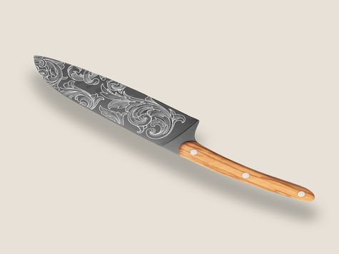 Deejo Sankaimesser, Olivenholz / Floreal