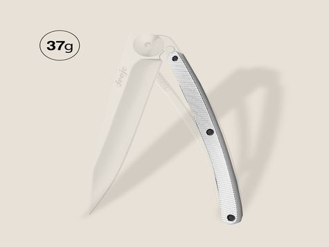 Griff in Aluminium hellgrau, für Deejo 37GR Griff in Aluminium hellgrau, für Deejo 37GR