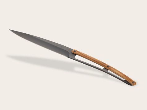 6 Deejo Tafelmesser Prestige, Olivenholz