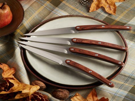4 Deejo Tafelmesser Restaurant, Rosenholzoptik