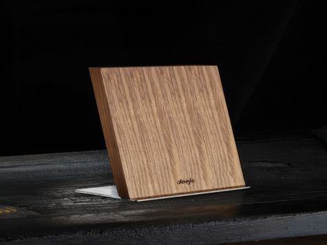 Magnetischer Zebranoholzständer für 4 Deejo Taschenmesser