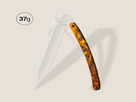 Griff in Orange Camo, für Deejo 37GR