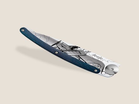 Deejo 37g, Blaues Buchenholz / Luftfahrt