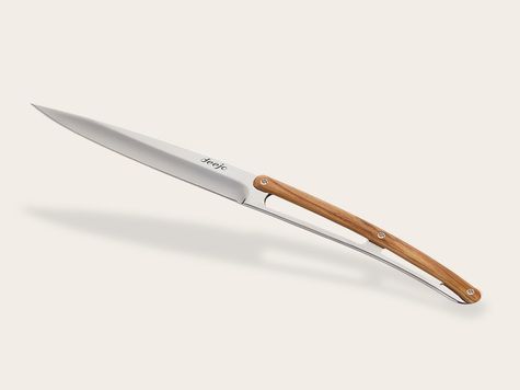 6 Deejo Tafelmesser Prestige, Olivenholz