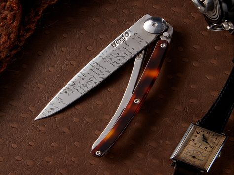 Deejo 37g, Schildpattoptik bernsteinfarben / Partition