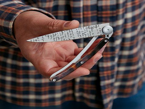Deejo 37g, Schildpattoptik bernsteinfarben / Manuskript