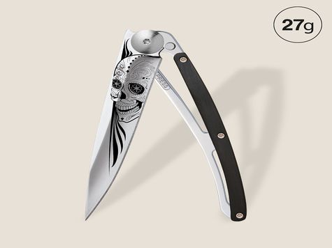 Deejo 27g, Ebenholz / Latino Skull