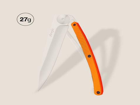 Griff in Aluminium orange, für Deejo 27GR
