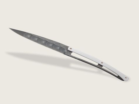 6 Deejo Tafelmesser Prestige, Chrom / Art Déco